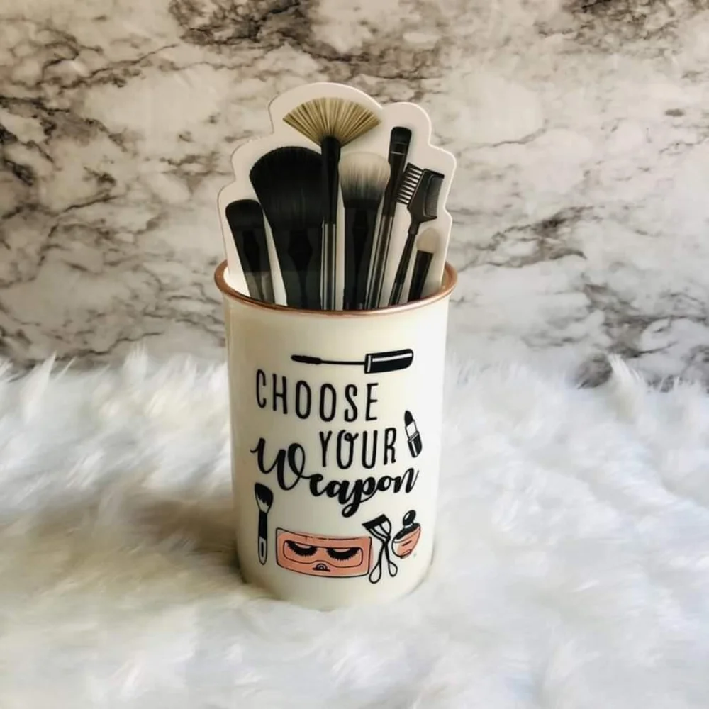 Choose Your Weapon Makeup Brush Holder